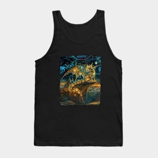 Mystic Fox Spirit - Fantasy Gargoyle Guardian Tank Top